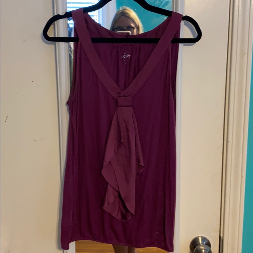 Ann Taylor Loft sleeveless top shell Sz M